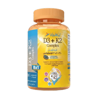 VitaWell D3 + K2 Complex (60 Capsule)